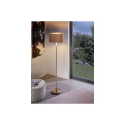 Eglo Golvlampa Maserlo Stål Satin Nickel | Passande för E27