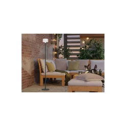 Eglo Golvlampa Montapalma-L Solar Stål Svart 2W 190lm - 830 Varm Vit | IP54 - Dimbar - USB-C