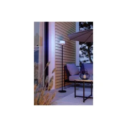 Eglo Golvlampa Montapalma-L Solar Stål Svart 2W 190lm - 830 Varm Vit | IP54 - Dimbar - USB-C