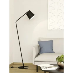 Eglo Golvlampa Oneda Stål Svart Vit | Passande För 1x E27
