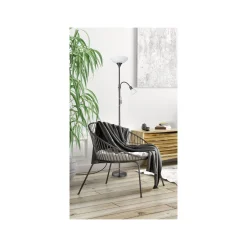 Eglo Golvlampa Up 2 Stål | Passande För 1x E27