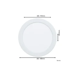 Eglo Infälld Spot Badrumsbelysning Fueva 6 Plast Vit 10.5W 1200lm - 827-840-865 CCT