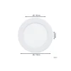Eglo Infälld Spot Badrumsbelysning Fueva 6 Plast Vit 6.3W 720lm - 827-840-865 CCT