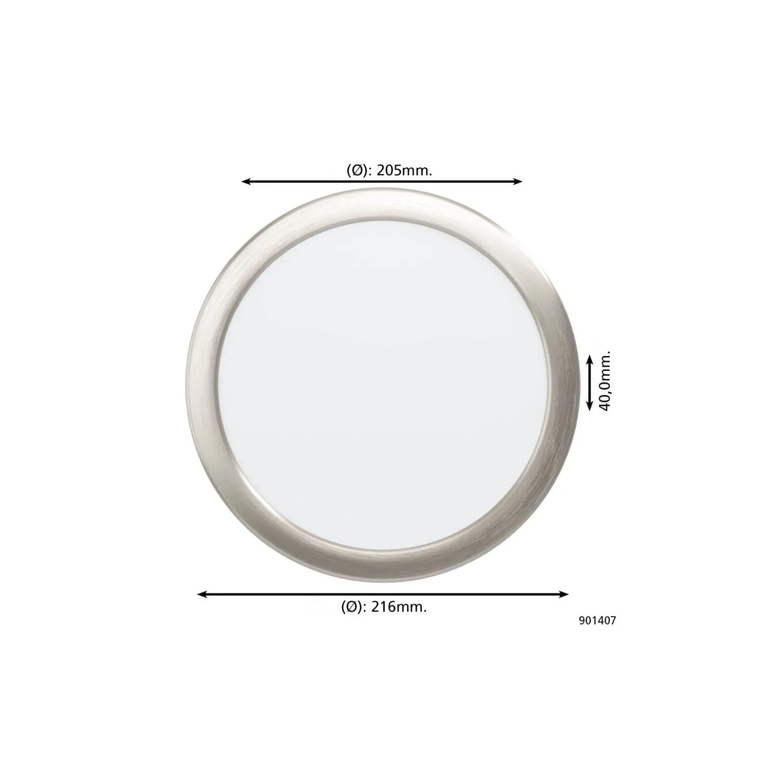 Eglo Infälld Spot Fueva 6 Plast Satin Nickel 18.5W 2100lm - 827-840-865 CCT