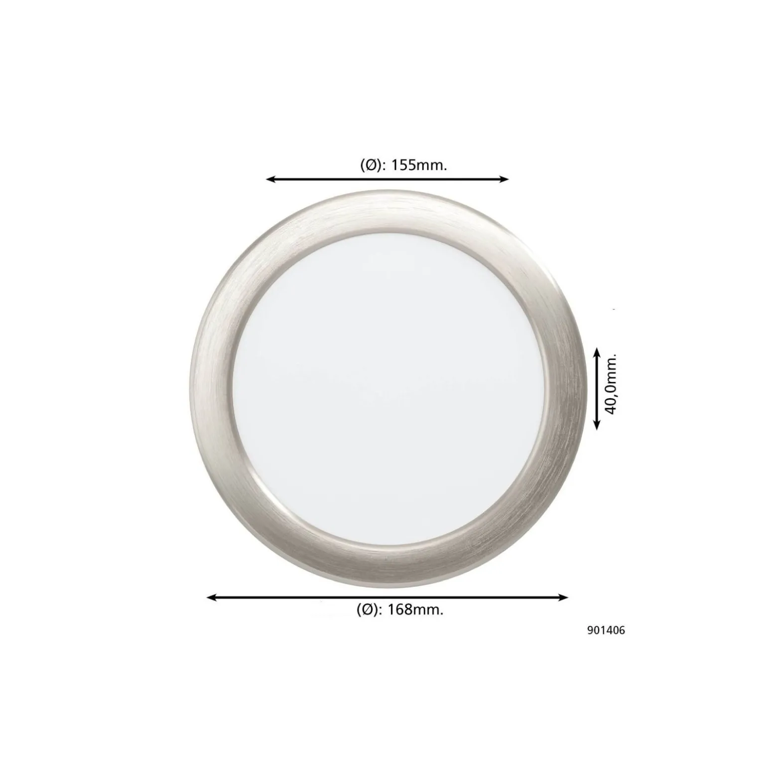 Eglo Infälld Spot Fueva 6 Plast Satin Nickel 10.5W 1200lm - 827-840-865 CCT