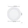 Eglo Infälld Spot Fueva 6 Plast Vit 6.3W 720lm - 827-840-865 CCT