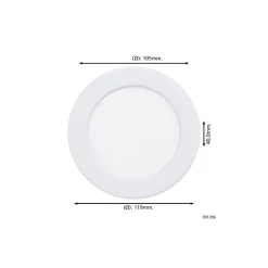 Eglo Infälld Spot Fueva 6 Plast Vit 6.3W 720lm - 827-840-865 CCT