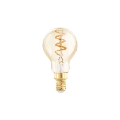 Eglo LED Boll E14 Filament Ambar 4W 145lm - 820 Extra Varm Vit | Dimbar - Ersättare 15W