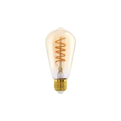 Eglo LED Edison E27 Filament Ambar 4W 245lm - 820 Extra Varm Vit | Dimbar - Ersättare 25W