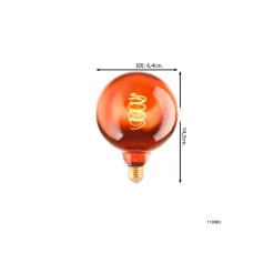 Eglo LED Edison E27 Filament Ambar 4W 245lm - 820 Extra Varm Vit | Dimbar - Ersättare 25W
