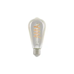 Eglo LED Edison E27 Filament Smokey 4W 270lm - 822 Extra Varm Vit | 3-Stegs Dimbar - Ersättare 25W