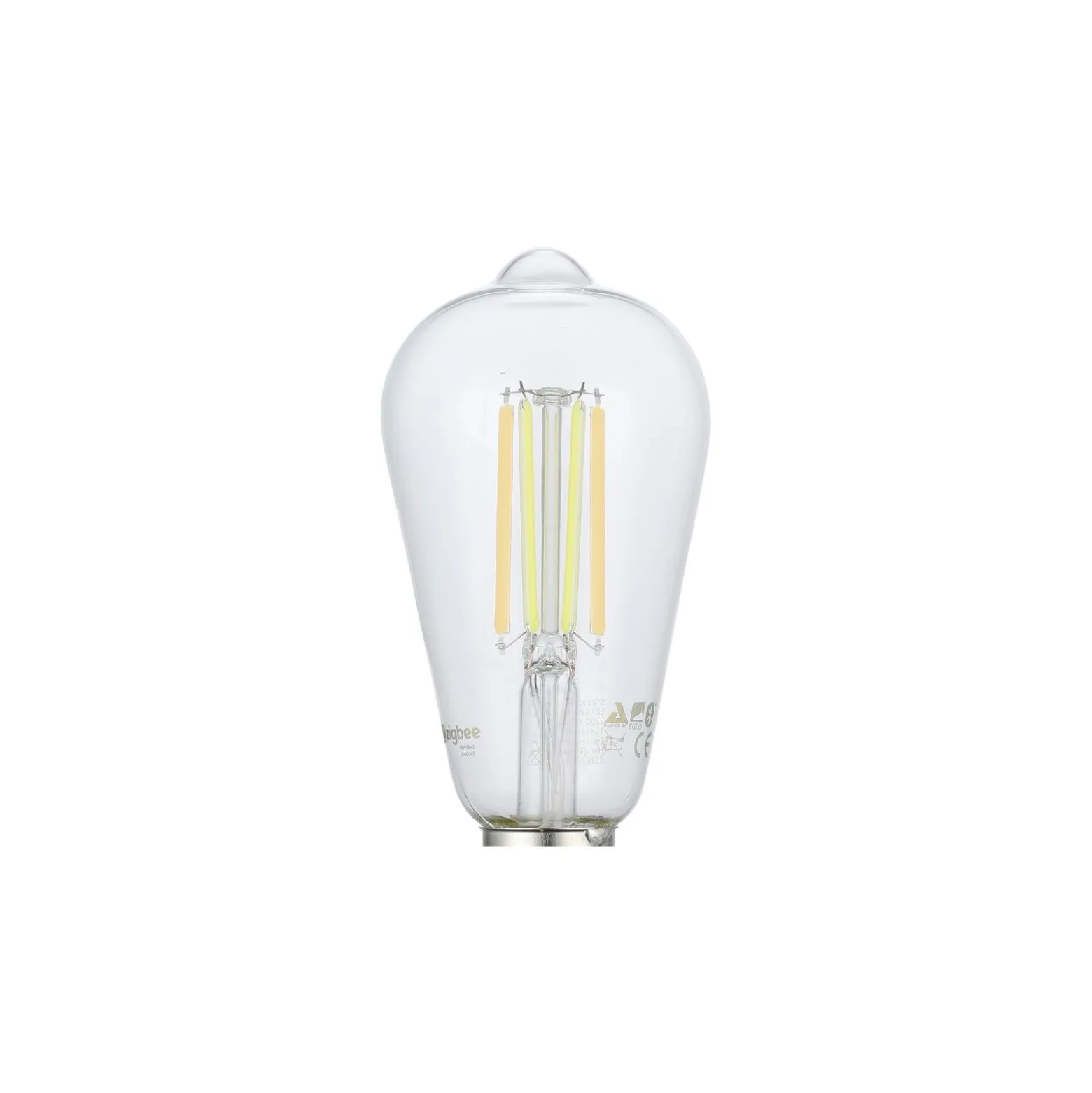 Eglo LED E27 Edison Klar Filament 8W 1055lm - 822-865 Justerbar Vit | Zigbee Dimbar- Ersättare 75W
