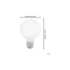 Eglo LED E27 Globe Klar Filament 7.5W 806lm - 830 Varm Vit + RGB | Zigbee Dimbar - Ersättare 60W
