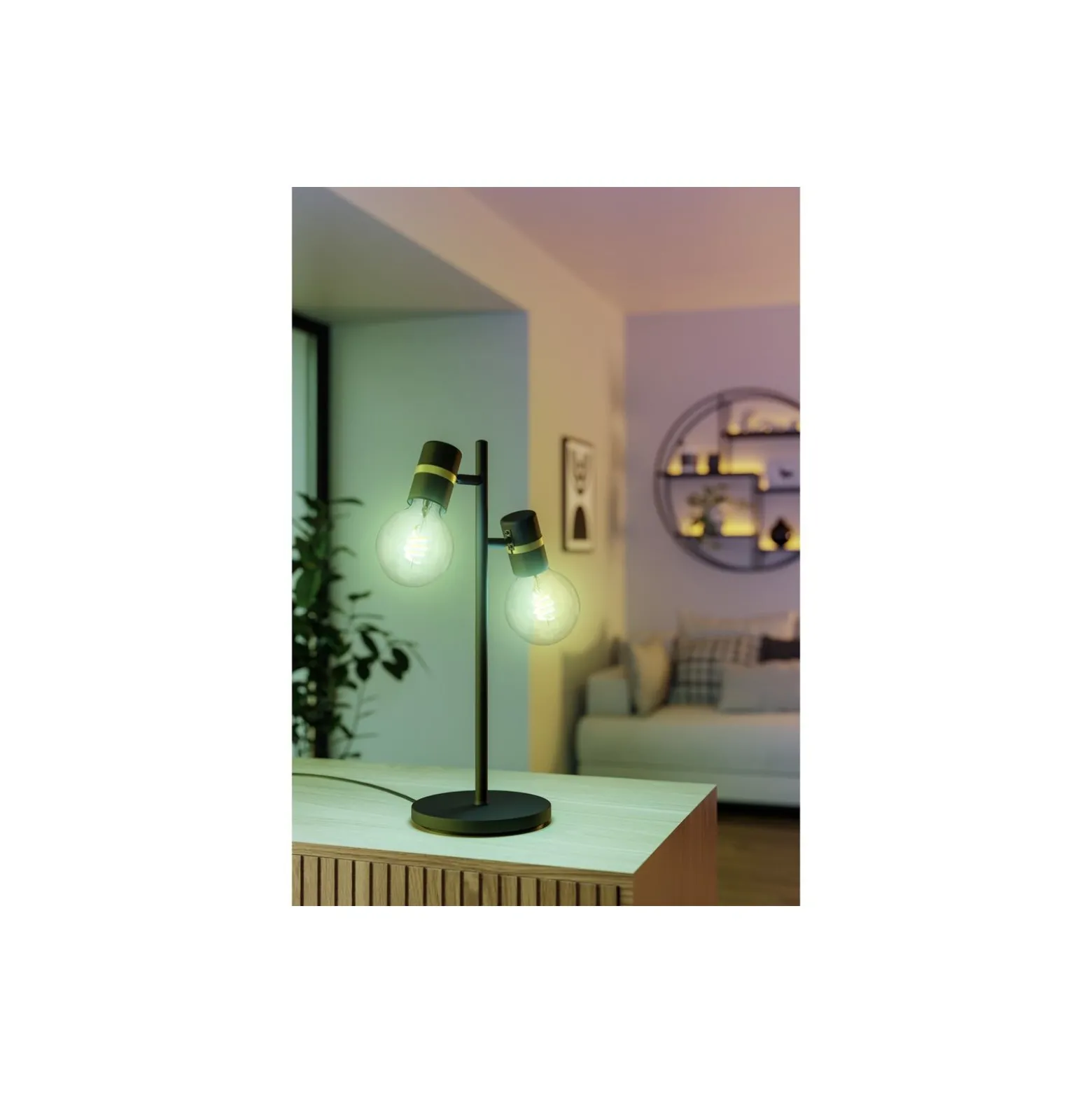 Eglo LED E27 Globe Klar Filament 7.5W 806lm - 830 Varm Vit + RGB | Zigbee Dimbar - Ersättare 60W