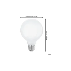 Eglo LED E27 Globe Klar Filament 7.5W 806lm - 830 Varm Vit + RGB | Zigbee Dimbar - Ersättare 60W