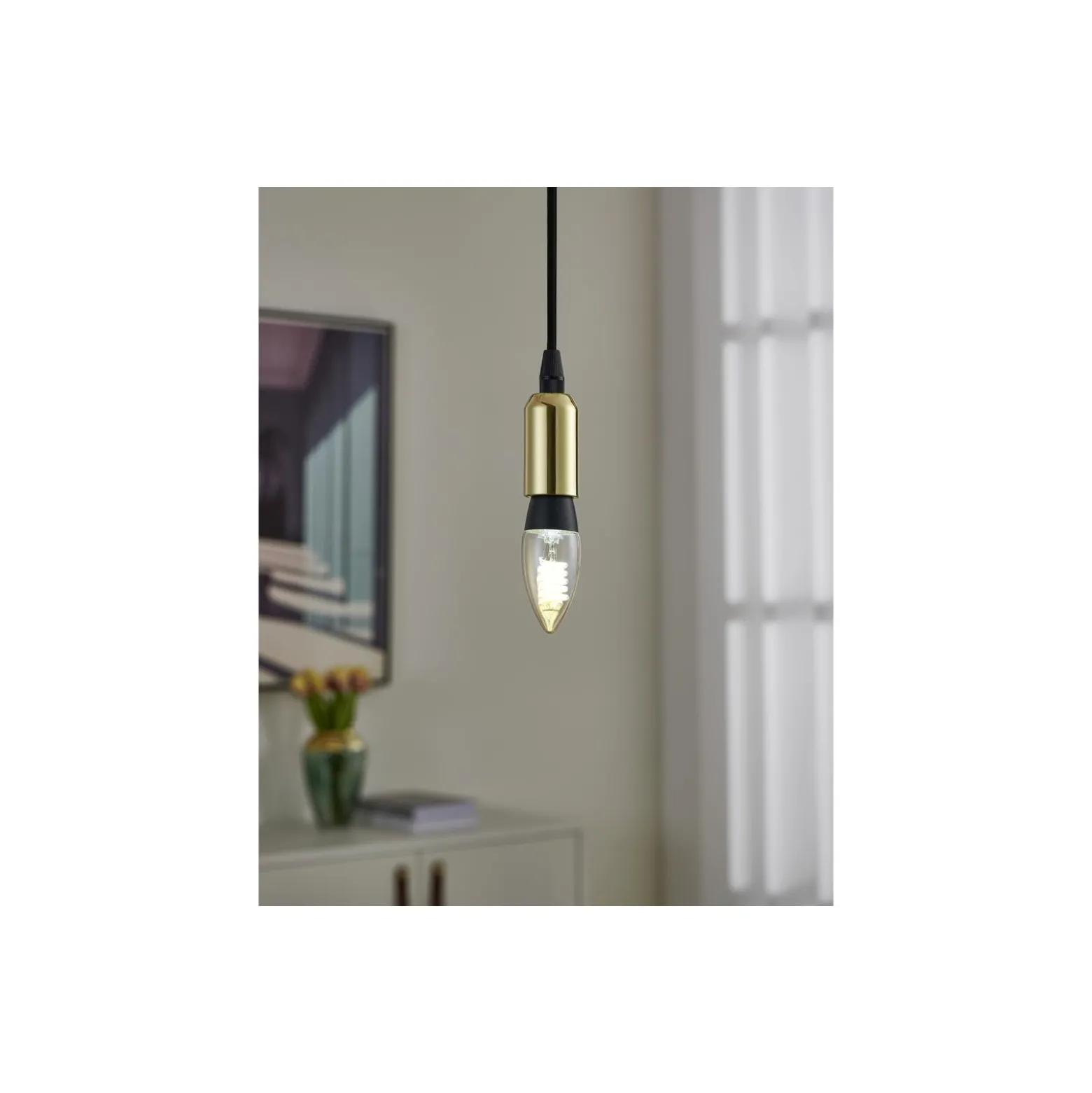 Eglo LED E14 Kronljus Ambar Filament 4.9W 470lm - 822-865 Justerbar Vit | Zigbee Dimbar- Ersättare 40W