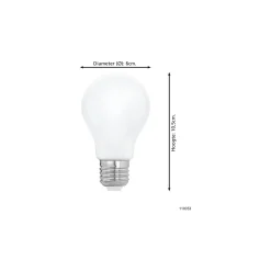 Eglo LED E27 Päron Klar Filament 7.5W 806lm - 830 Varm Vit + RGB | Zigbee Dimbar - Ersättare 60W