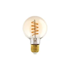 Eglo LED Globe E27 Filament Ambar 4W 245lm - 820 Extra Varm Vit | Dimbar - Ersättare 25W