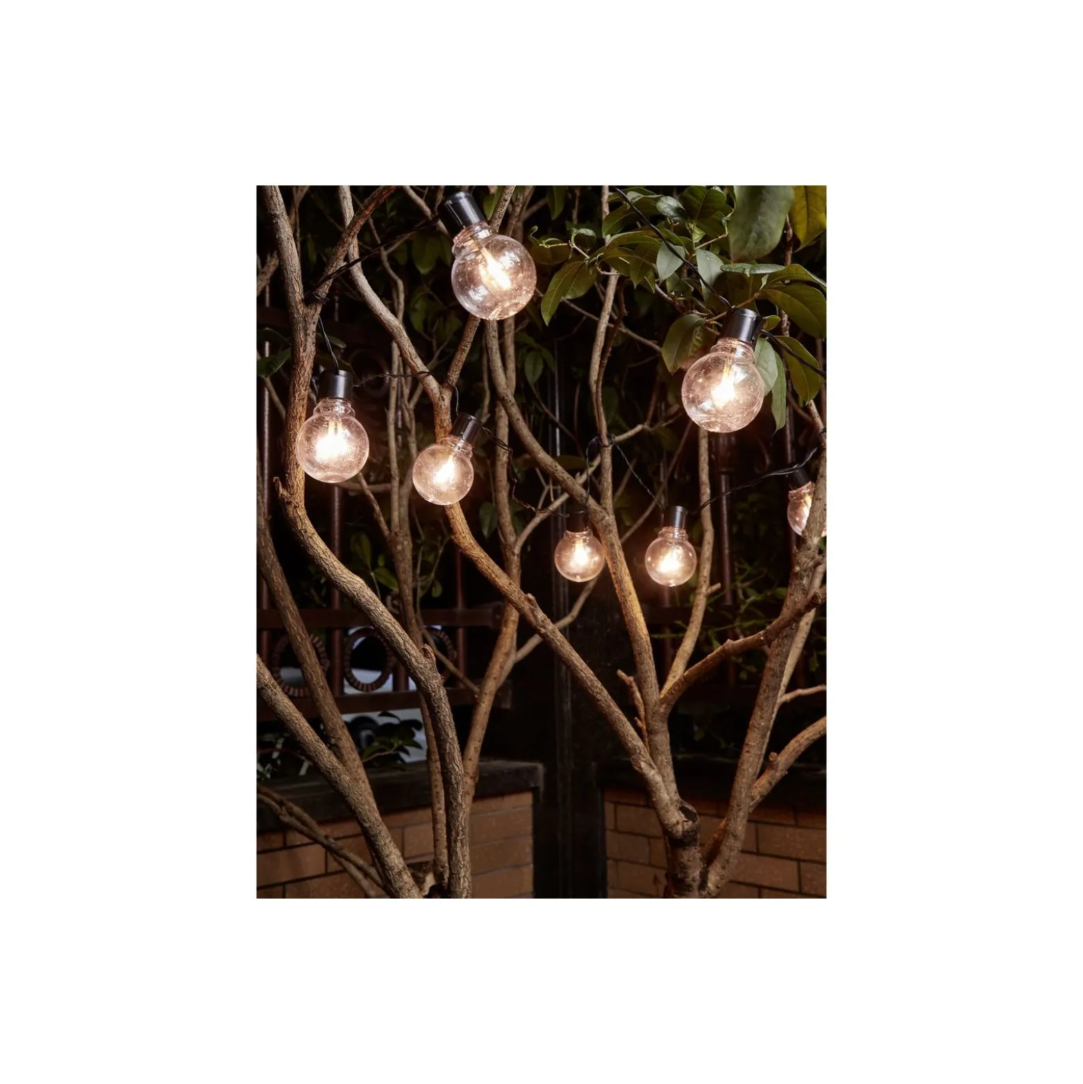 Eglo LED Ljusslinga Partaj Svart 4.5M - 830 Varm Vit | incl. 16 Ljus-källor