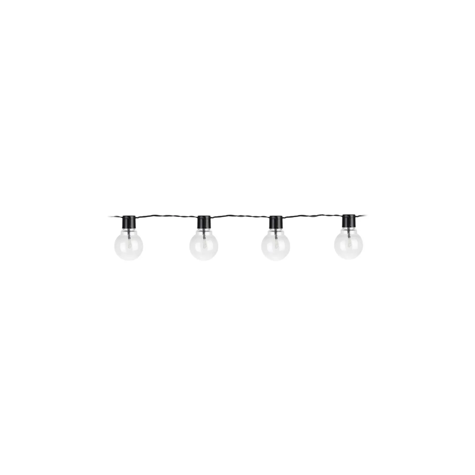 Eglo LED Ljusslinga Partaj Svart 4.5M - 830 Varm Vit | incl. 16 Ljus-källor