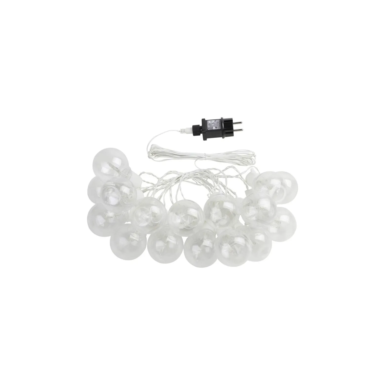 Eglo LED Ljusslinga Partaj Vit 4.5M 830 Varm Vit | incl. 16 Ljus-källor