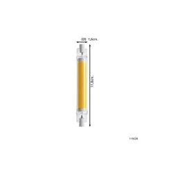 Eglo LED R7s 118mm Klar 8W 806lm - 827 Extra Varm Vit | Dimbar - Ersättare 60W