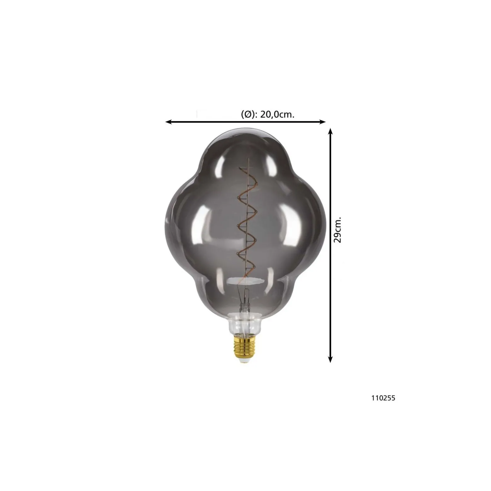 Eglo LED Special E27 Filament Smokey 4W 110lm - 820 Extra Varm Vit | Dimbar - Ersättare 15W