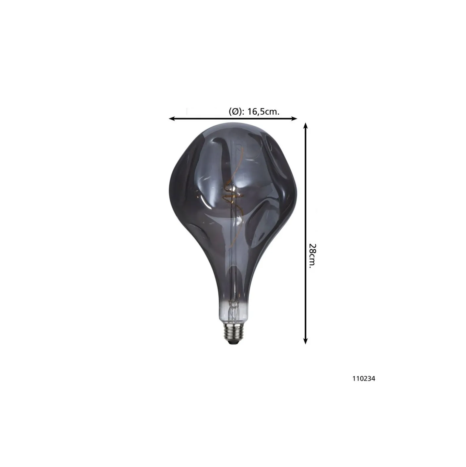 Eglo LED Special E27 Filament Smokey 4W 70lm - 818 Extra Varm Vit | Dimbar - Ersättare 25W