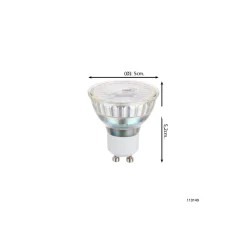 Eglo LED Spot GU10 PAR16 3W 345lm 38D - 830 Varm Vit | Dimbar - Ersättare 50W