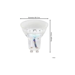 Eglo LED Spot GU10 PAR16 4.9W 345lm - 827-865 Justerbar Vit + RGB | Zigbee Dimbar - Ersättare 25W