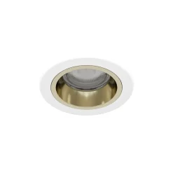 Eglo LED Spot Yebra-Z Plast Guld 4.9W 490lm - 827-865 Justerbar Vit + RGB | 87mm - Utskärning 68mm - IP20 - Zigbee Dimbar