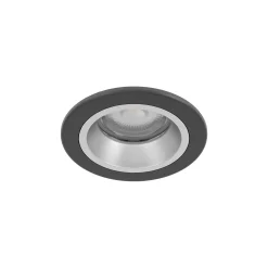 Eglo LED Spot Yebra-Z Plast Svart Silver 4.9W 490lm - 827-865 Justerbar Vit + RGB | 87mm - Utskärning 68mm - IP20 - Zigbee Dimbar