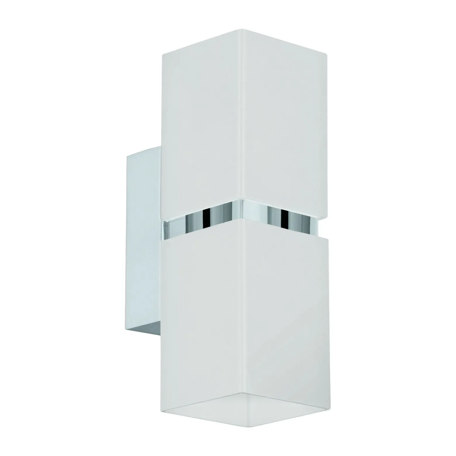 Eglo LED Vägglampa Passa Stål Krom Vit 28W 500lm - 830 Varm Vit | Passande För 2x GU10