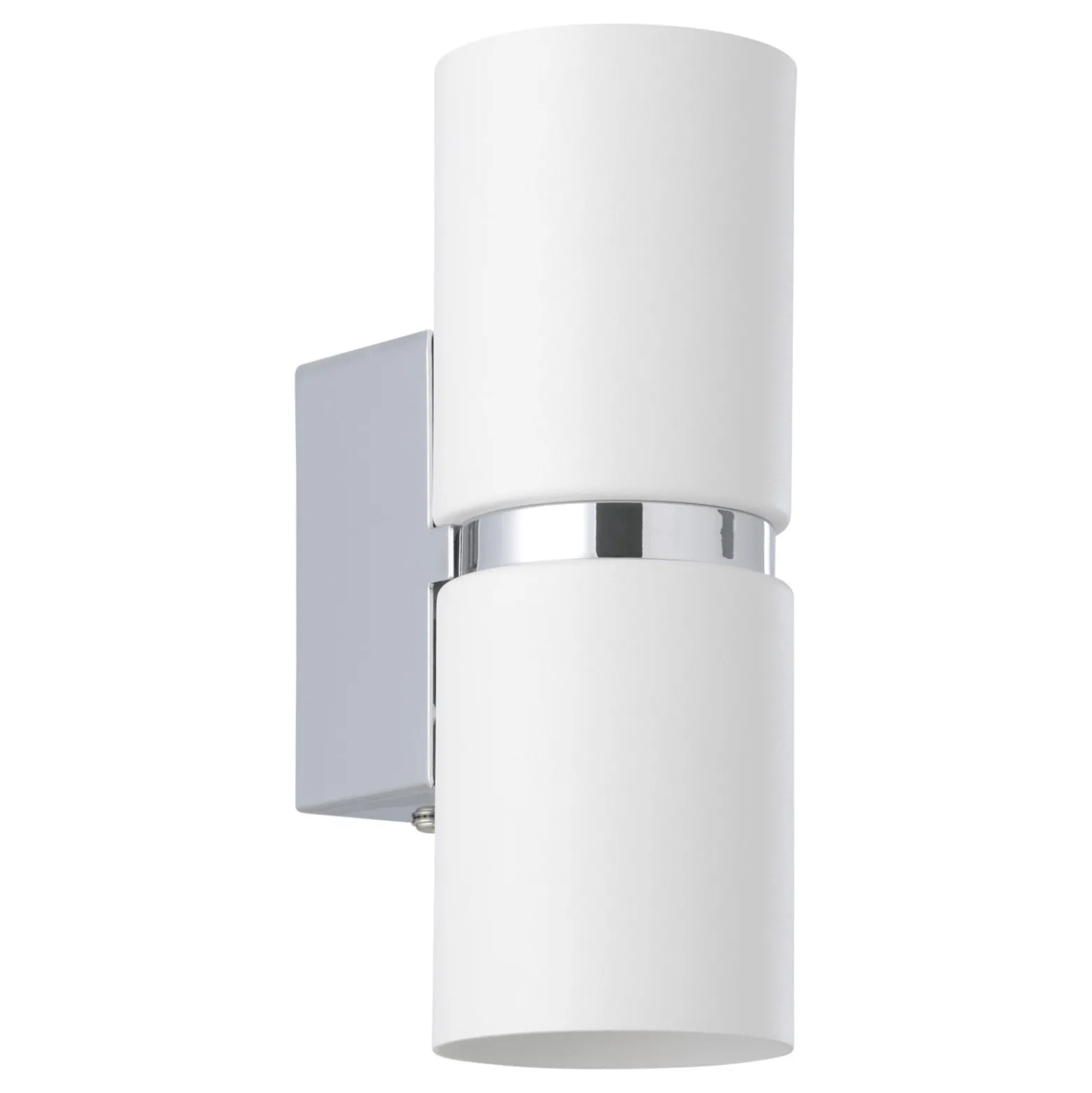 Eglo LED Vägglampa Passa Stål Krom Vit 28W 500lm - 830 Varm Vit | Passande För 2x GU10
