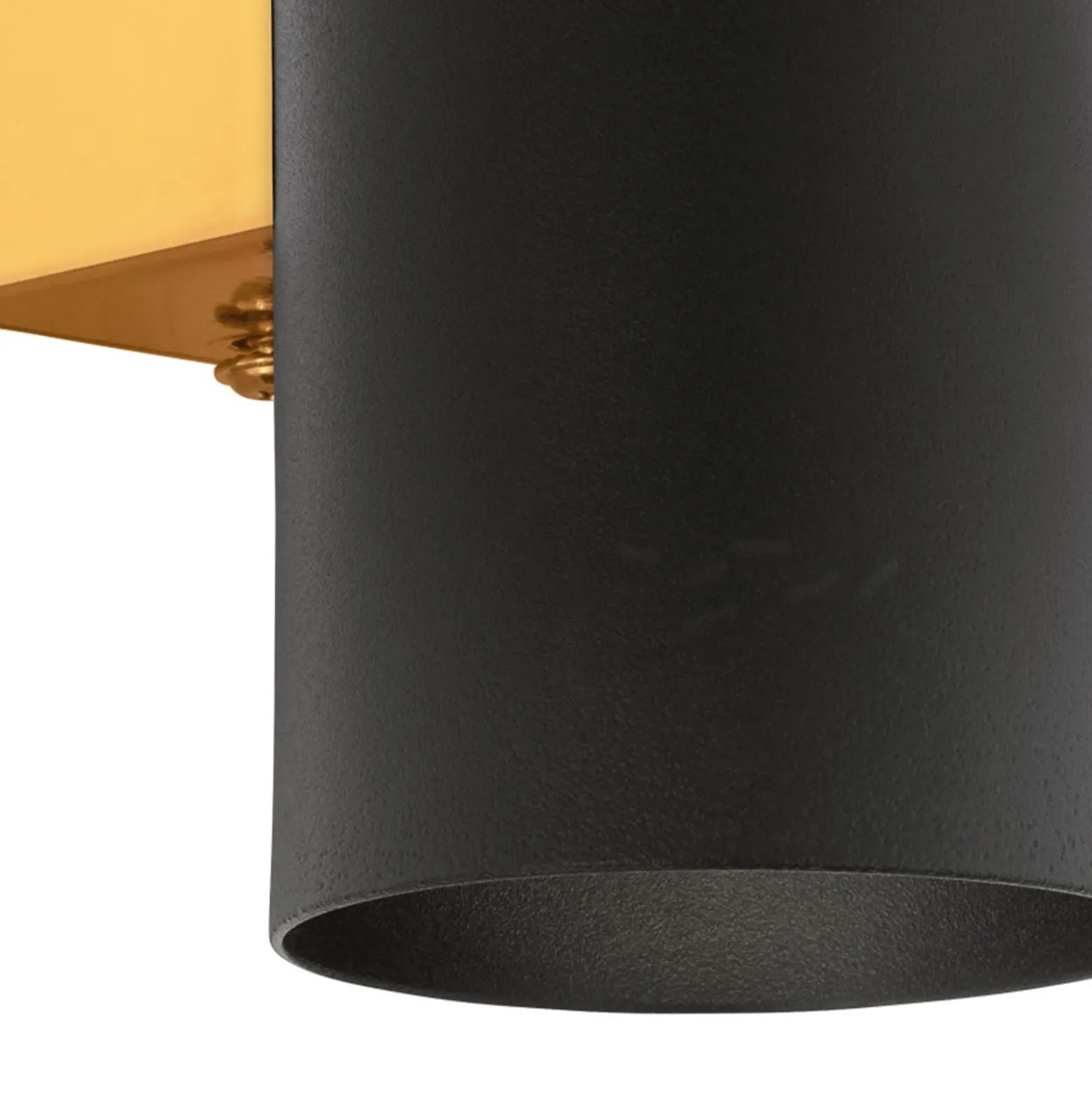Eglo LED Vägglampa Passa Stål Svart Guld 28W 500lm - 830 Varm Vit | Passande För 2x GU10