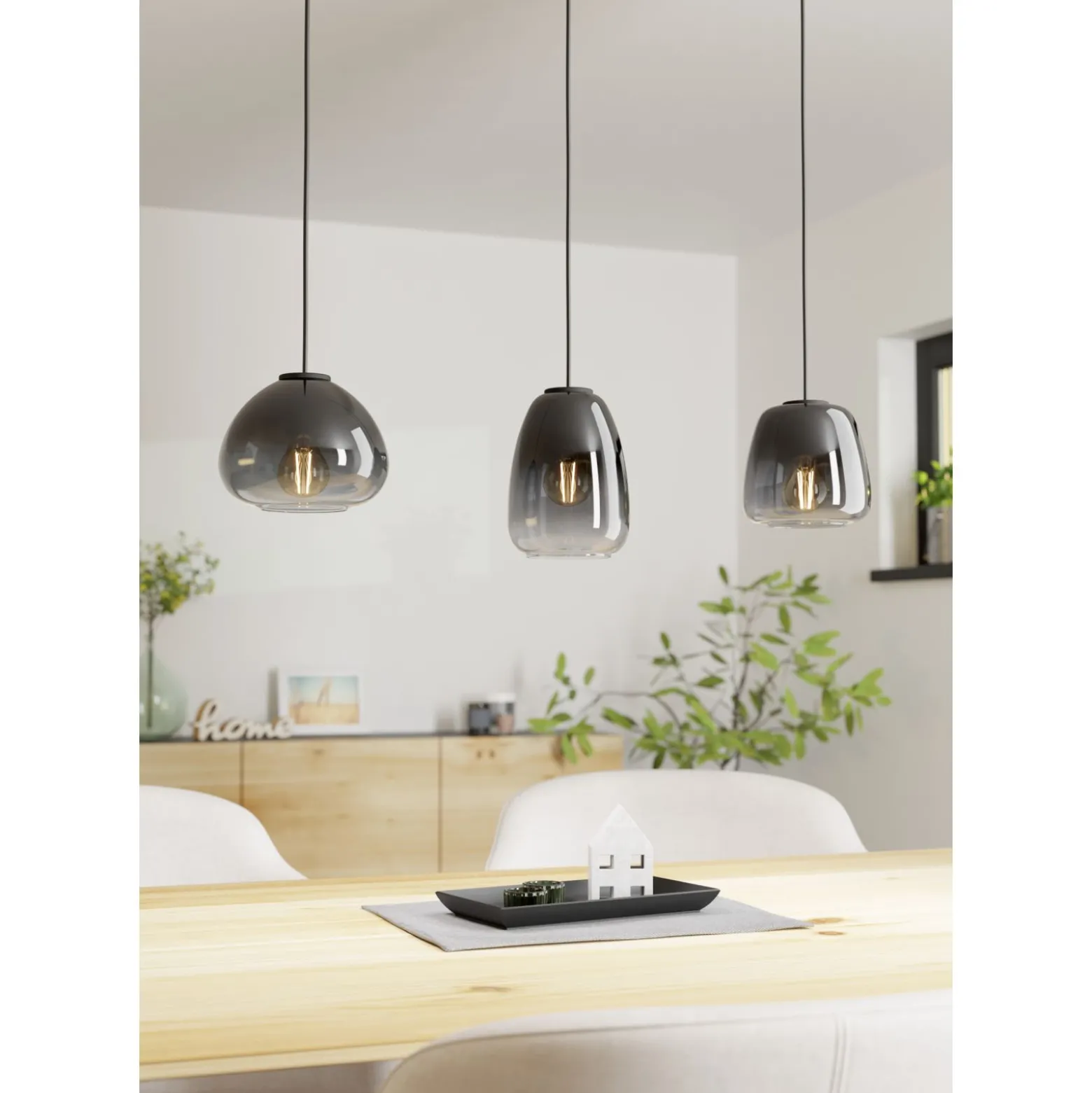 Eglo Pendellampa Aguilares Stål Svart | Passande För 3x E27