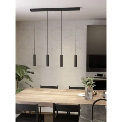 Eglo Pendellampa Almudaina Stål Svart 5W 480lm - 830 Varm Vit | Dimbar