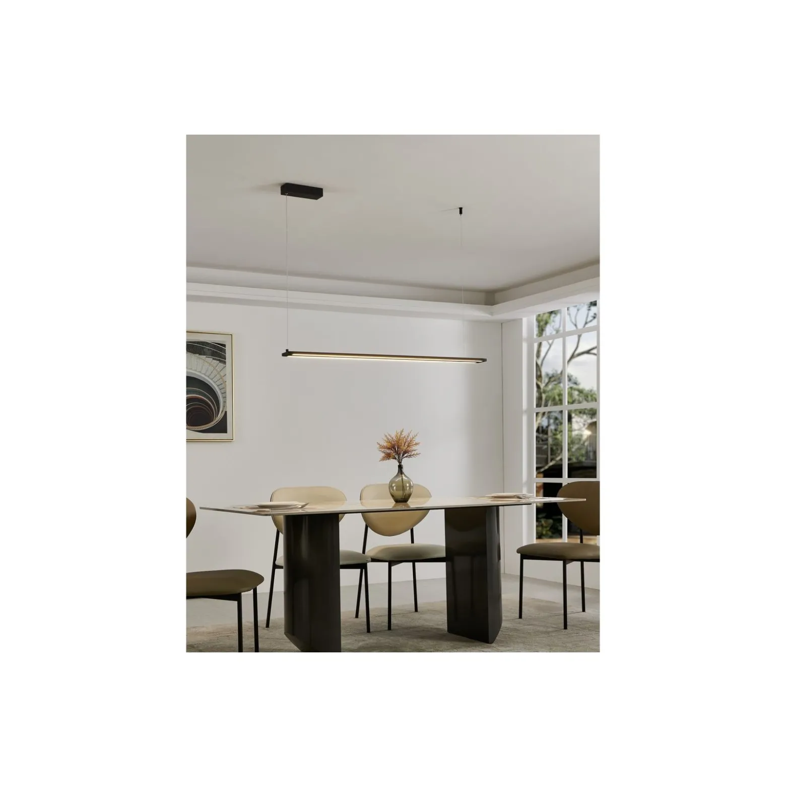 Eglo Pendellampa Amontillado Aluminium Stål Svart 13.5W 1750lm - 830 Varm Vit | IP20 - Dimbar