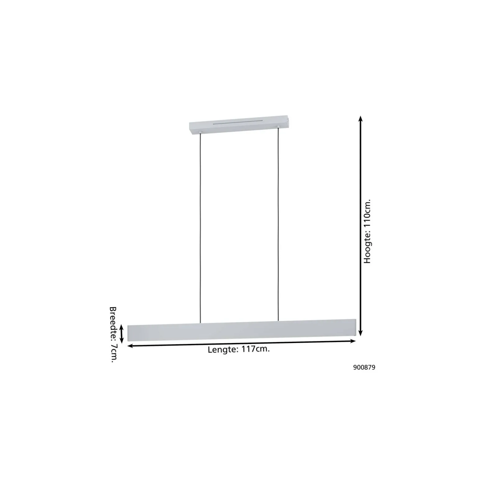 Eglo Pendellampa Andreas-Z Stål Grå 19W 2300lm - 827-865 Justerbar Vit + RGB | IP20 - Zigbee Dimbar