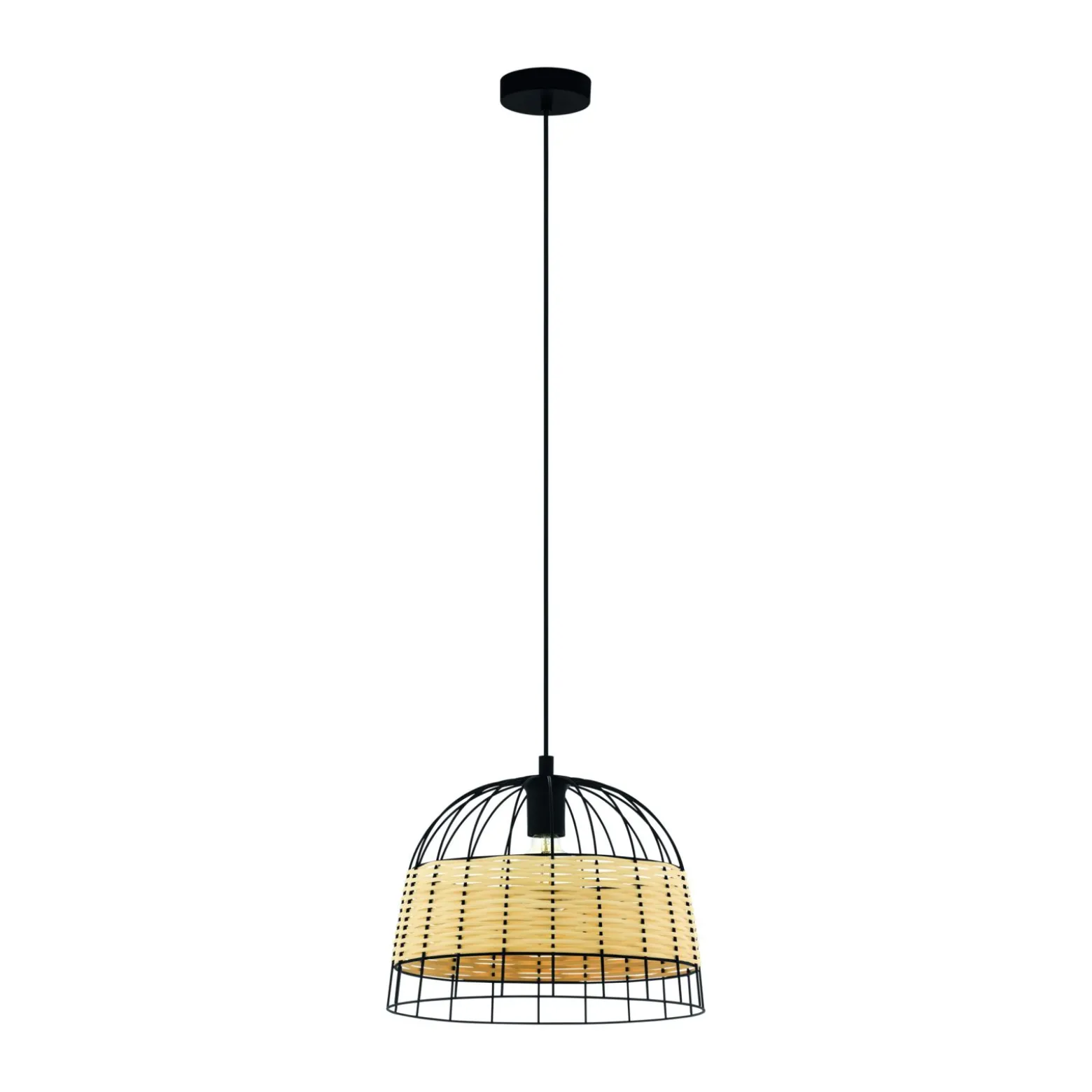 Eglo Pendellampa Anwick Stål Svart | 370mm - Passande För 1x E27