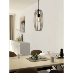 Eglo Pendellampa Bajazzara Stål Svart | 260mm - Passande För 1x E27