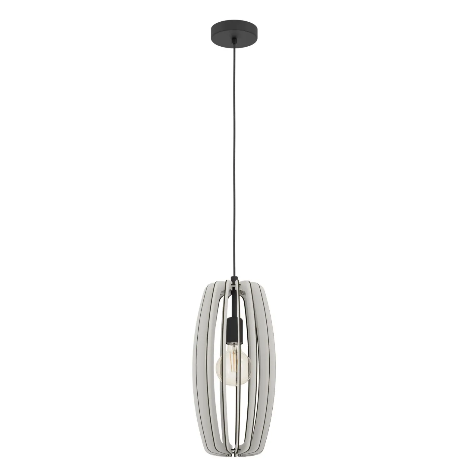 Eglo Pendellampa Bajazzara Stål Svart | 260mm - Passande För 1x E27