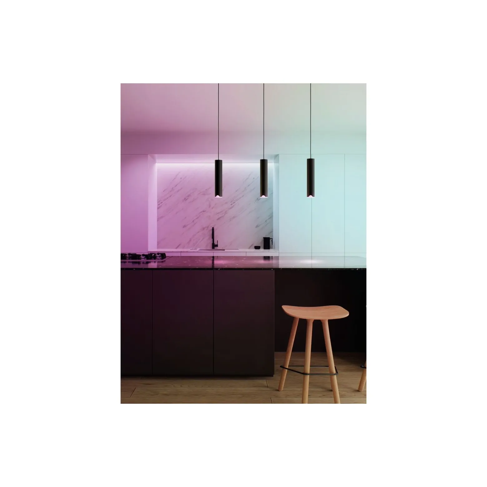 Eglo Pendellampa Balamorta-Z Stål Svart 3.7W 500lm - 827-865 Justerbar Vit + RGB | IP20 - Zigbee Dimbar