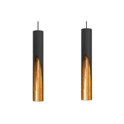 Eglo Pendellampa Barbotto Stål Svart, Guld 18W 1380lm - 830 Varm Vit | Passande för GU10