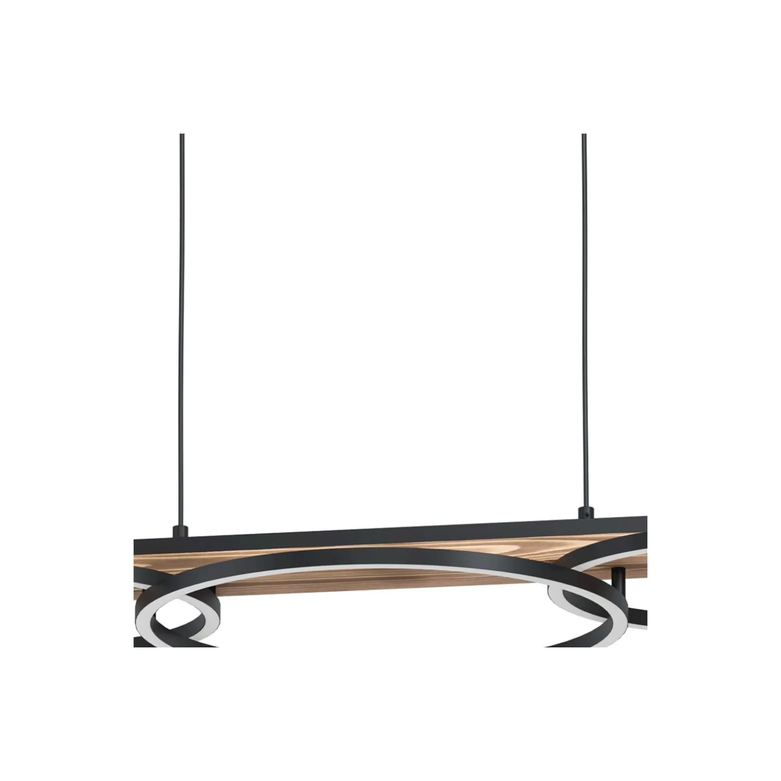 Eglo Pendellampa Boyal Trä Svart, Rostig 40.5W 3600lm - 830 Varm Vit | Dimbar