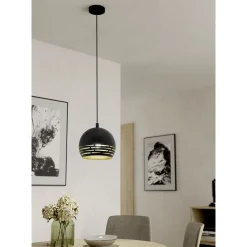 Eglo Pendellampa Camastra Stål Svart | 225mm - Passande För 1x E27