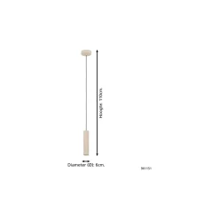 Eglo Pendellampa Caminia Stål Slipad 4.7W 345lm - 830 Varm Vit | IP20 - Inkl. 1x GU10