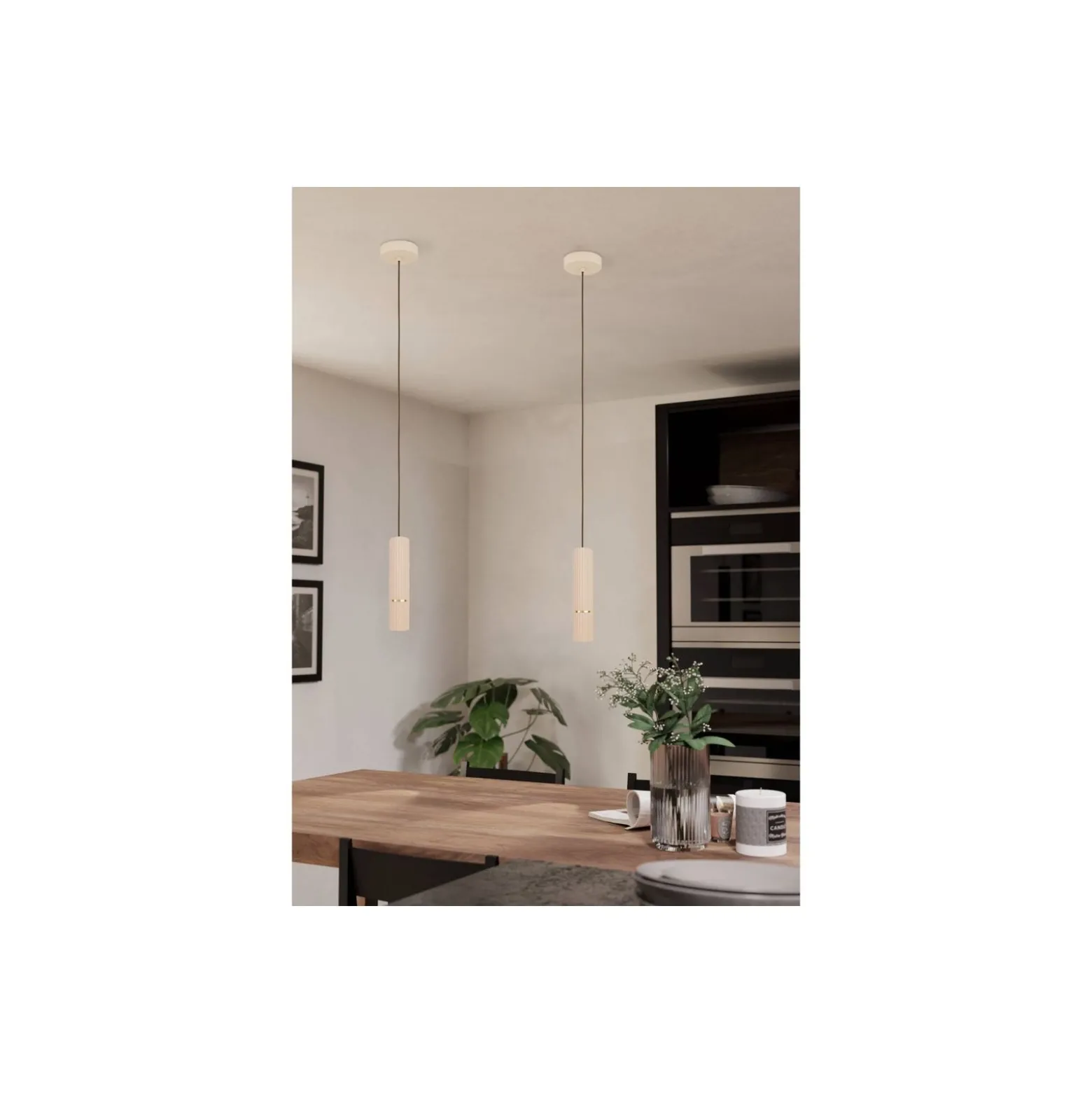 Eglo Pendellampa Caminia Stål Slipad 4.7W 345lm - 830 Varm Vit | IP20 - Inkl. 1x GU10