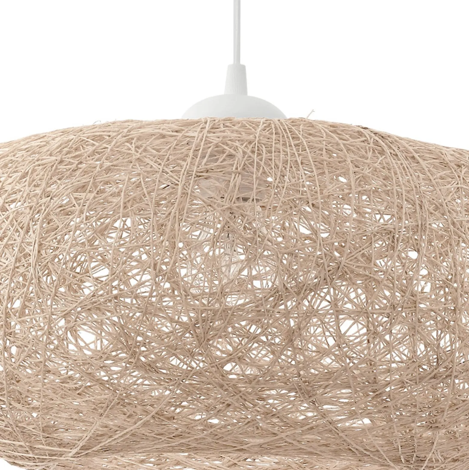 Eglo Pendellampa Campilo Plast Vit | 450mm - Passande För 1x E27