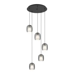 Eglo Pendellampa Ciampino Stål Svart | 540mm - Passande För 5x E27
